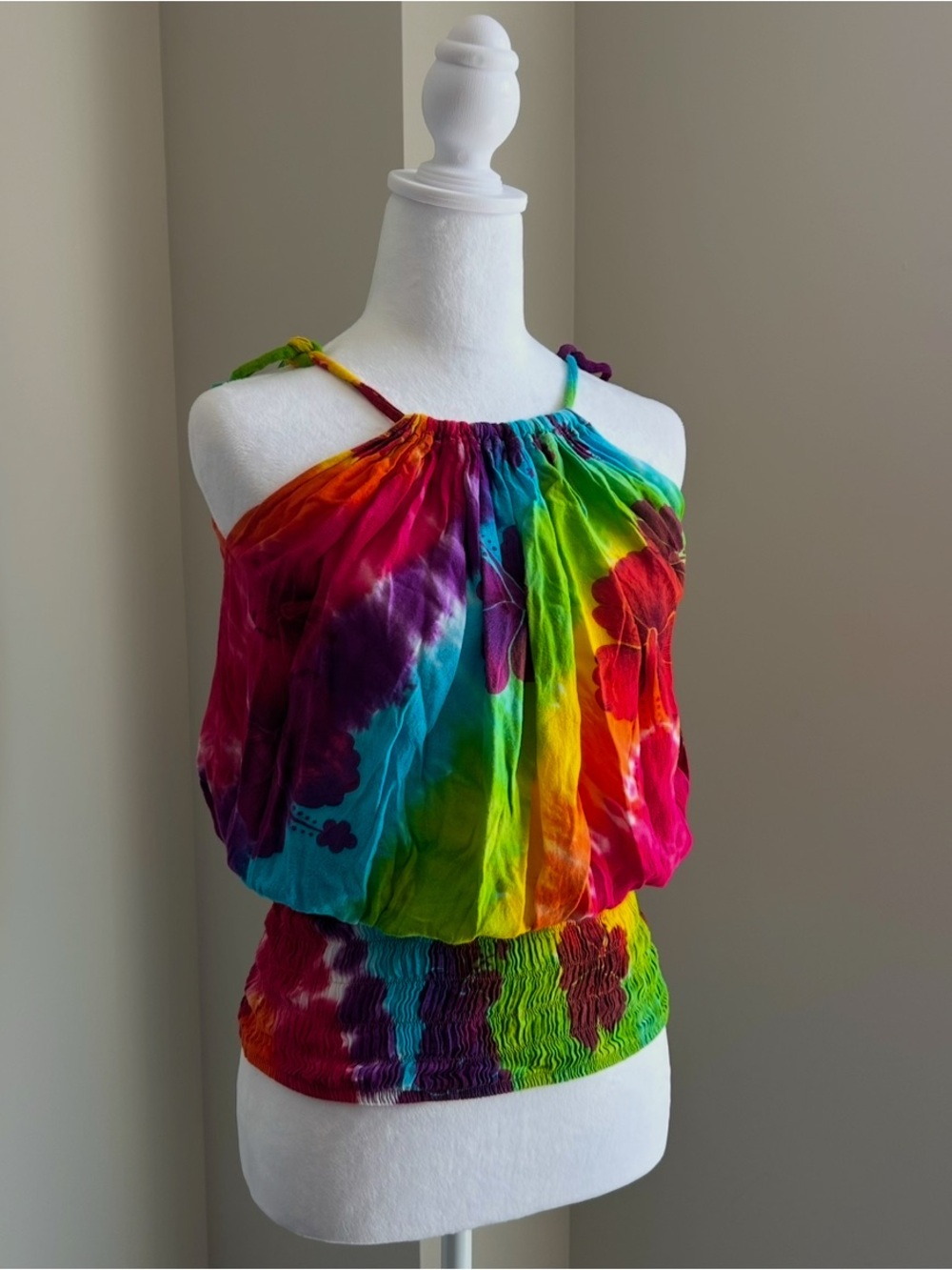 2000's Vibrant Cinch Waist Top
